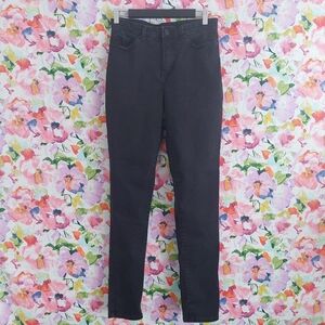 Lee Black Skinny Jeans Size 10 Mid Rise Slim Fit Sculpting Denim Pants